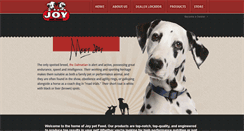 Desktop Screenshot of joydogfood.com