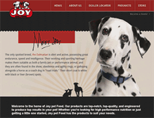 Tablet Screenshot of joydogfood.com